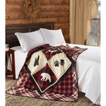 Quilt Inc. DQT10072 Diamond Bear Lodge Throw