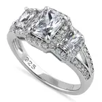 RLD RLD 925 3 EM Halo (1.06ctw Center)