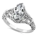 RLD RLD 925 1.62C MARQUIS FILIGREE RING