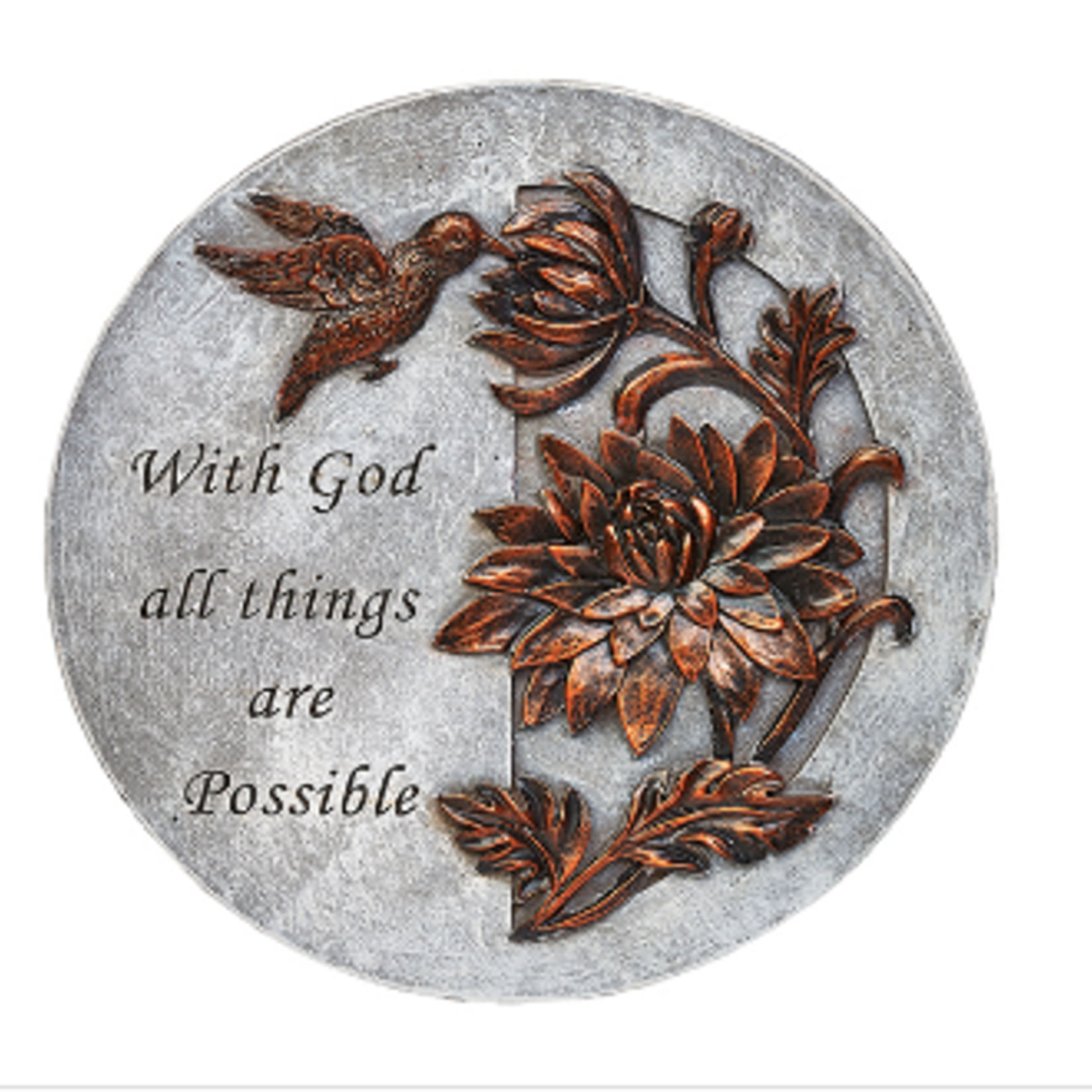 With God All Things Are Possible Stepping Stone
