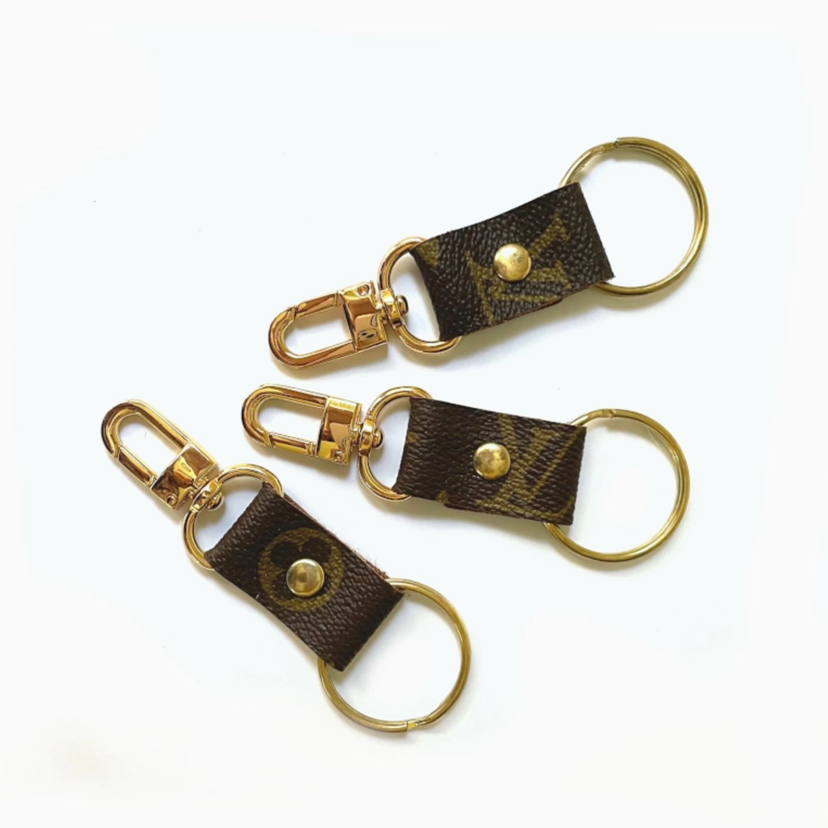 Upcycled Designs Key Couture Clip Key Chain Upcycled LV