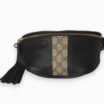 Upcycled Designs Britt Bag in Black Leather Upcycled Gucci