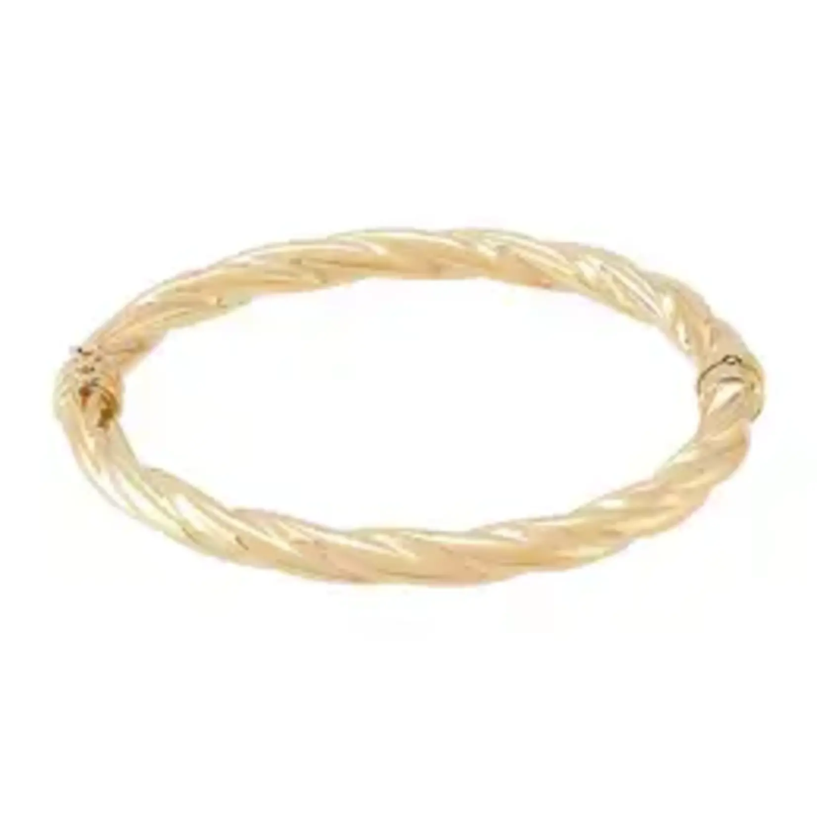 Gold 10k Thick Twisted Bracelet