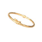 Gold GOLD 10k YG Twisted Bracelet