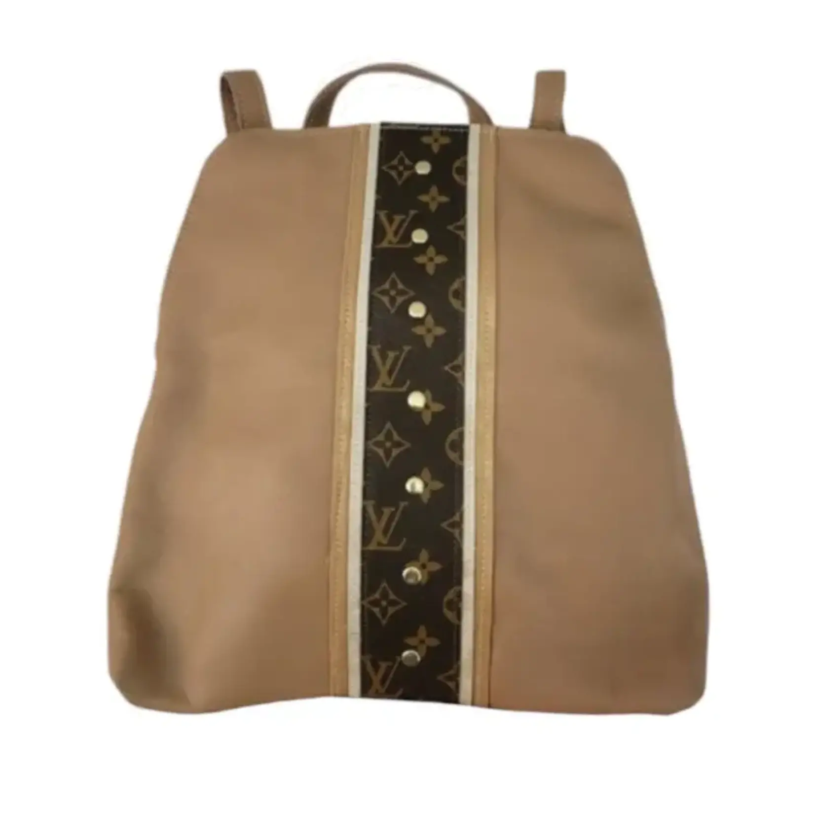 Upcycled Designs Riley Backpack in Mocha Mousse Leather Upcycled LV