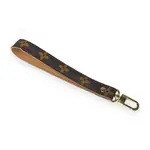Upcycled Designs Haute Handle Wrist Strap in Upcycled LV & Bronze
