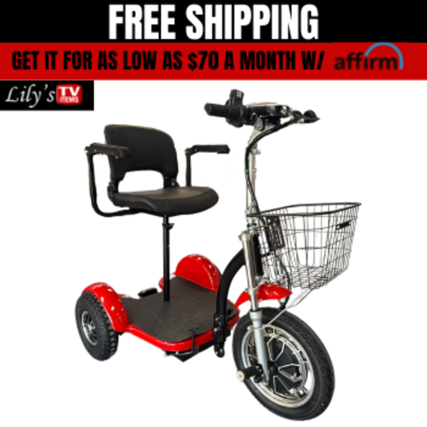 E.L.A.H Chaser 1500 AWD ALL WHEEL DRIVE 48v 1500 watt Scooter w./ Metal Basket and phone charger included