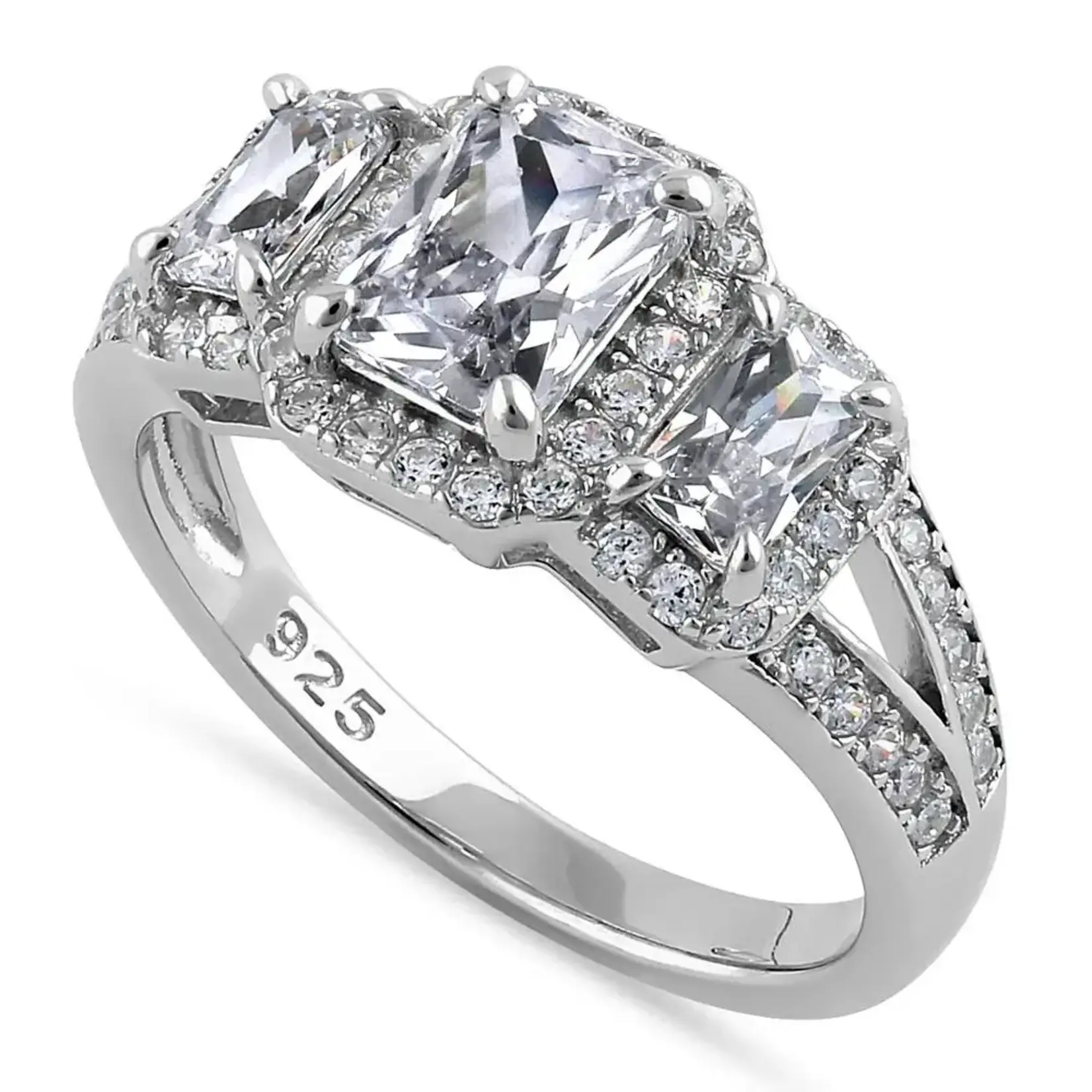 RLD RLD 925 3 EM Halo (1.06ctw Center)