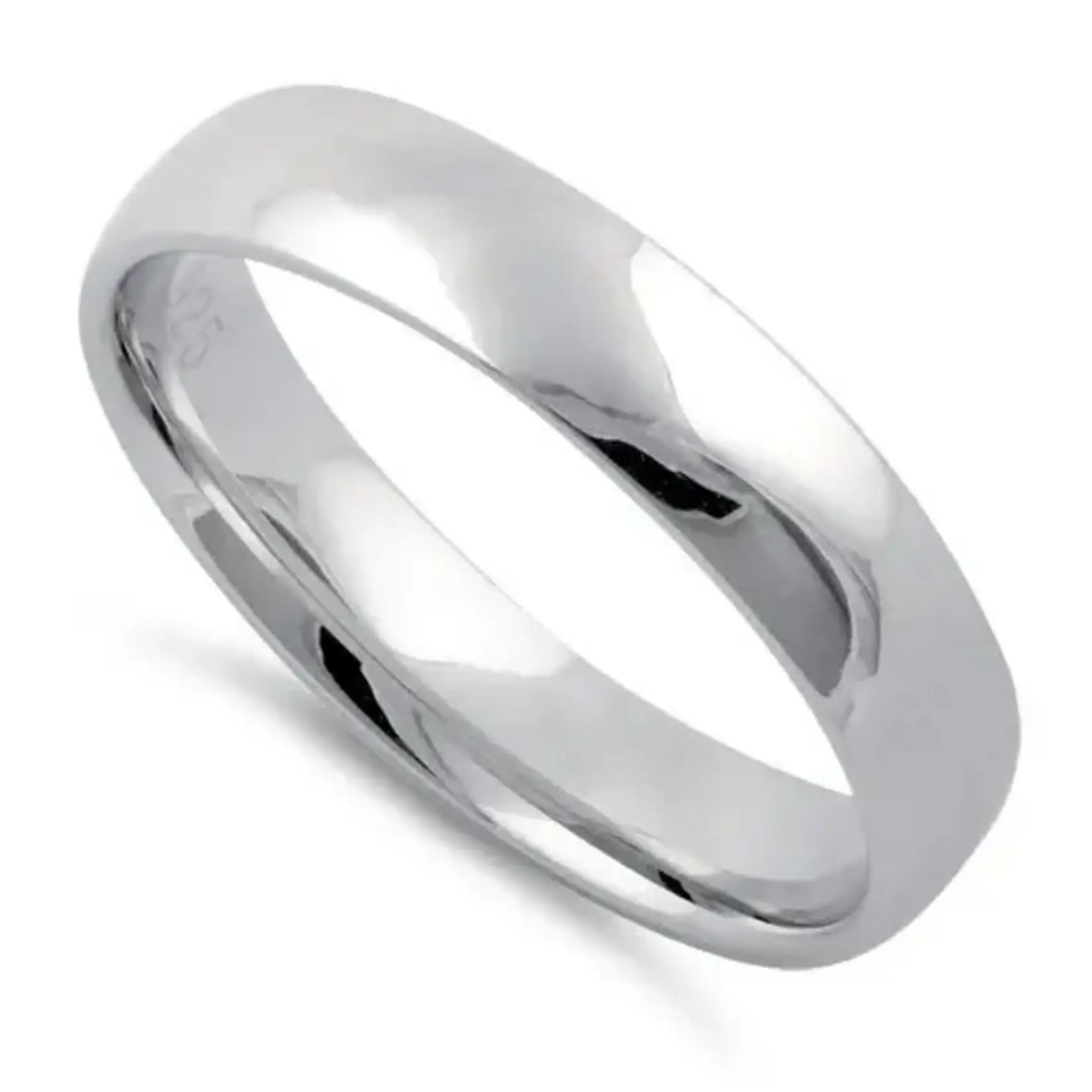 925 Studio Silver 4mm Wedding Band
