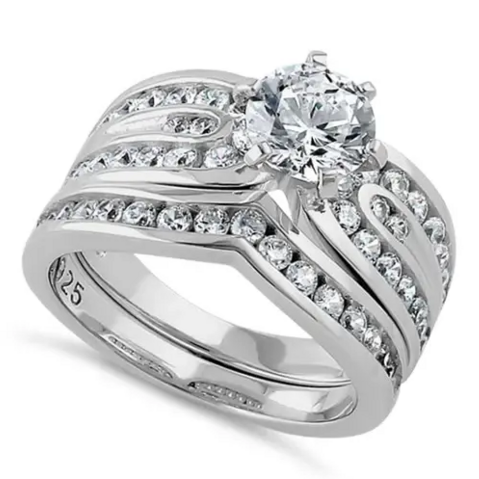 RLD 2c Silver Elegant Engagement Set