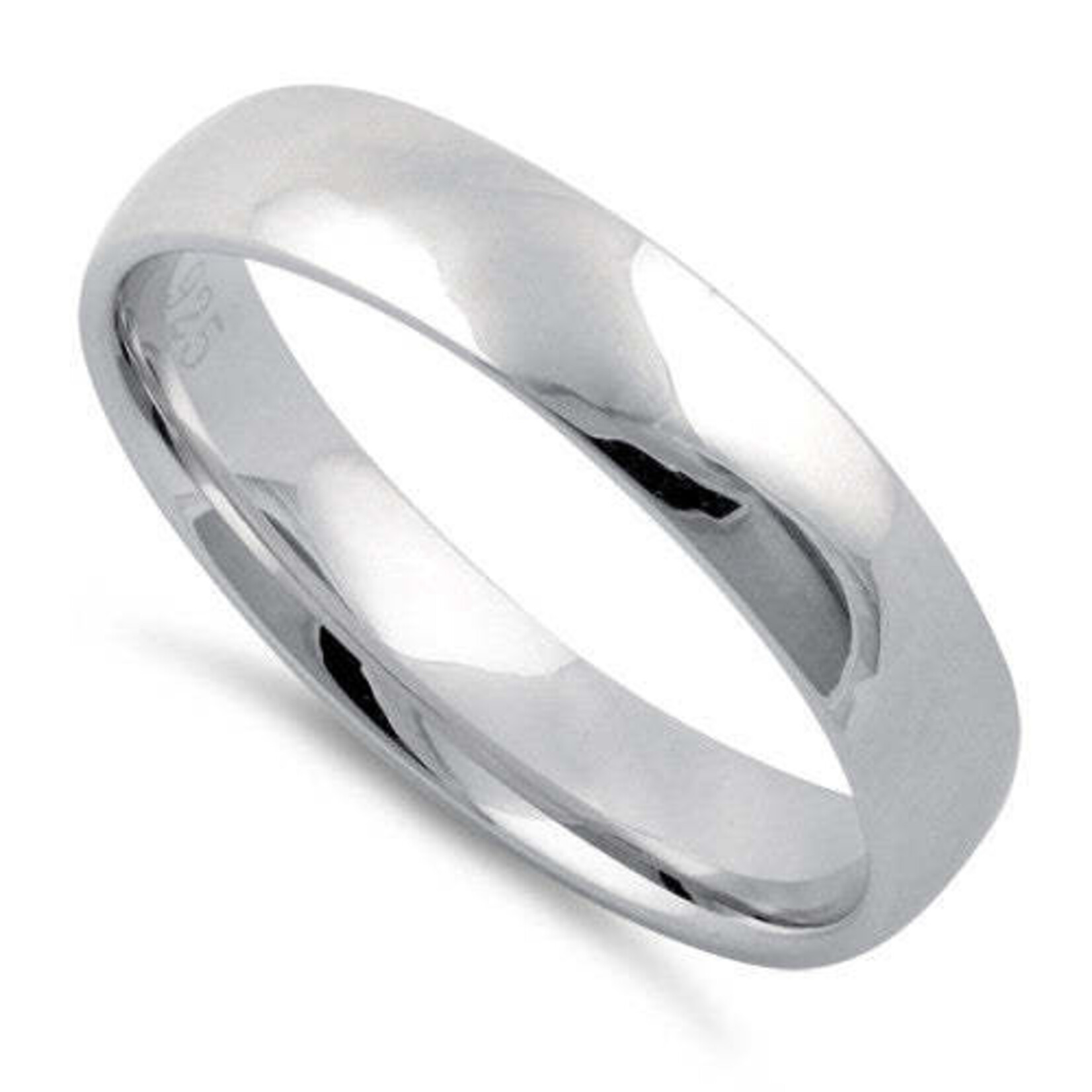 925 Studio Silver 4mm Wedding Band