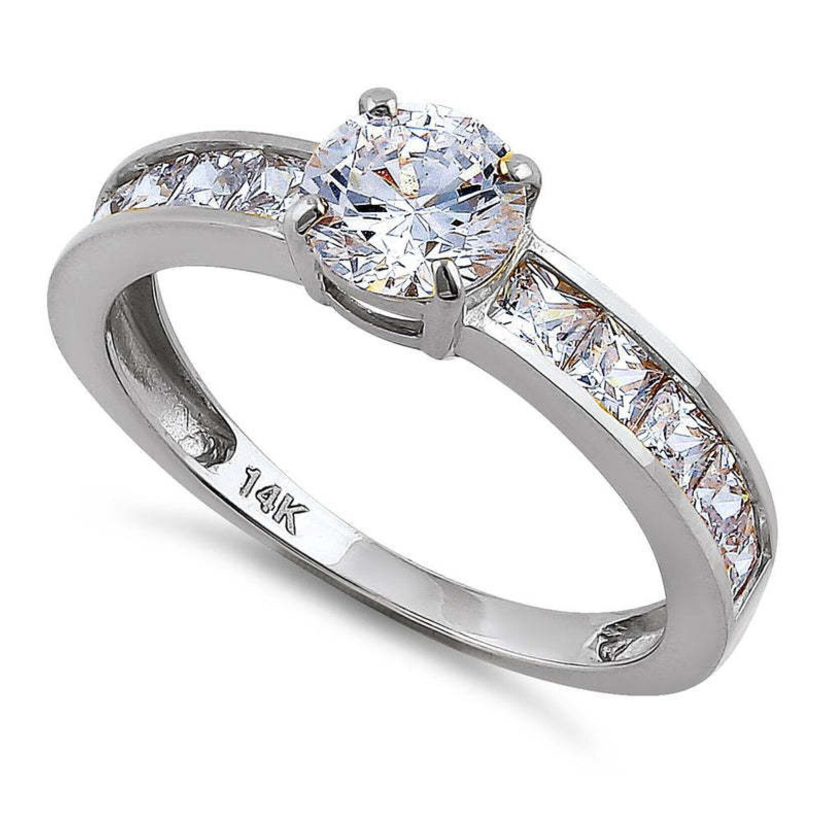 RLD 14k 1.75c Round Channel Set Ring