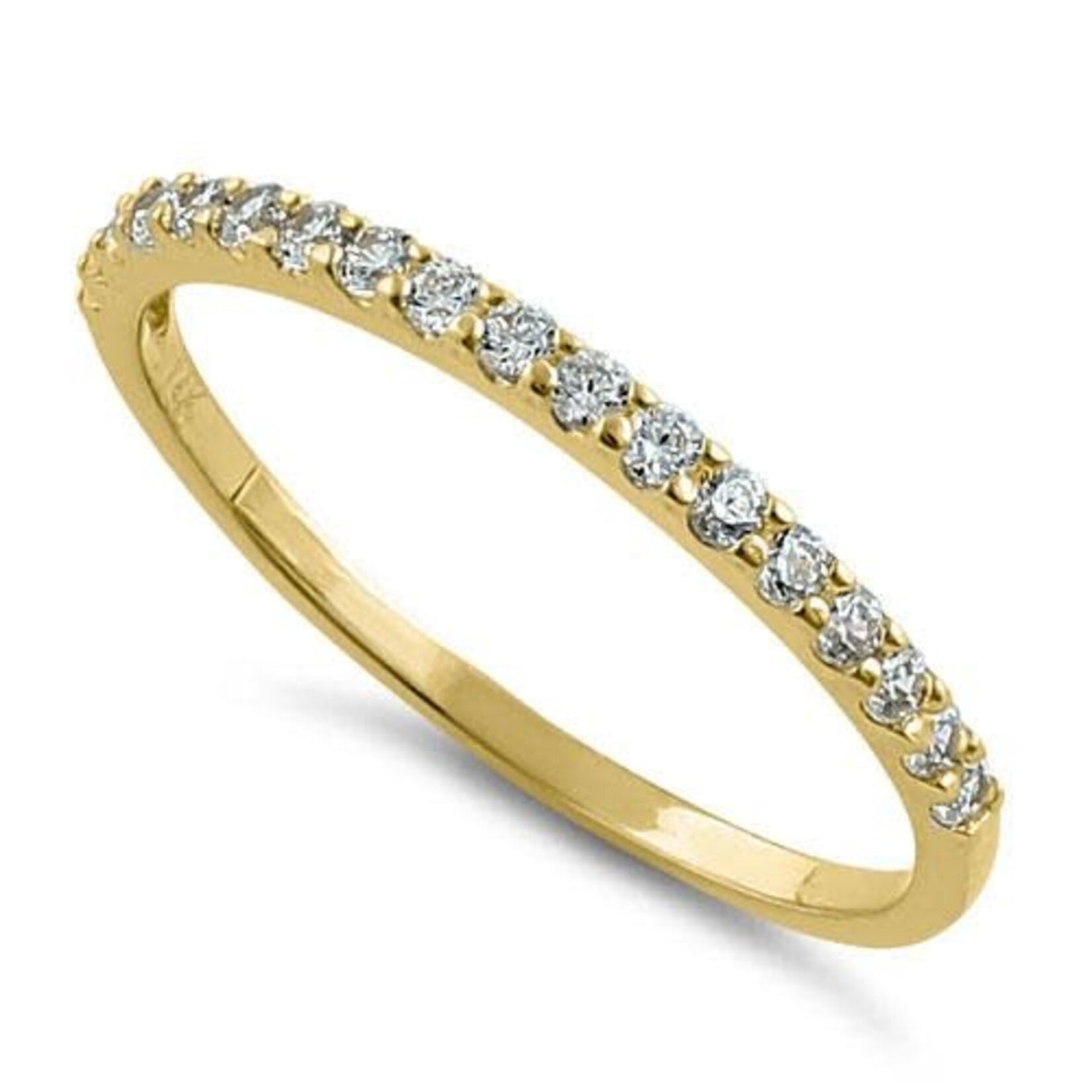 RLD 14K Gold .33C Half Eternity Band