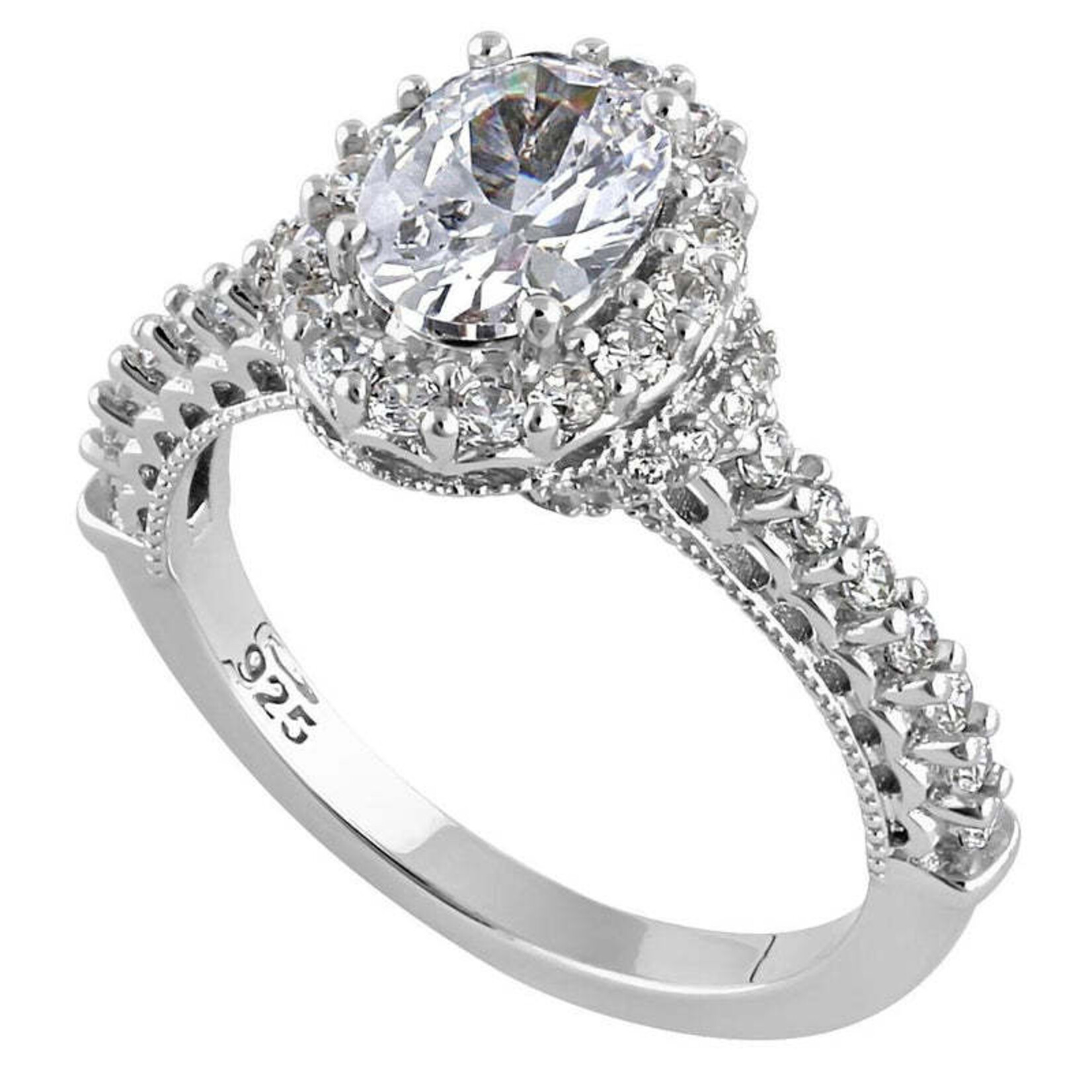 RLD Silver Oval Vintage Ring
