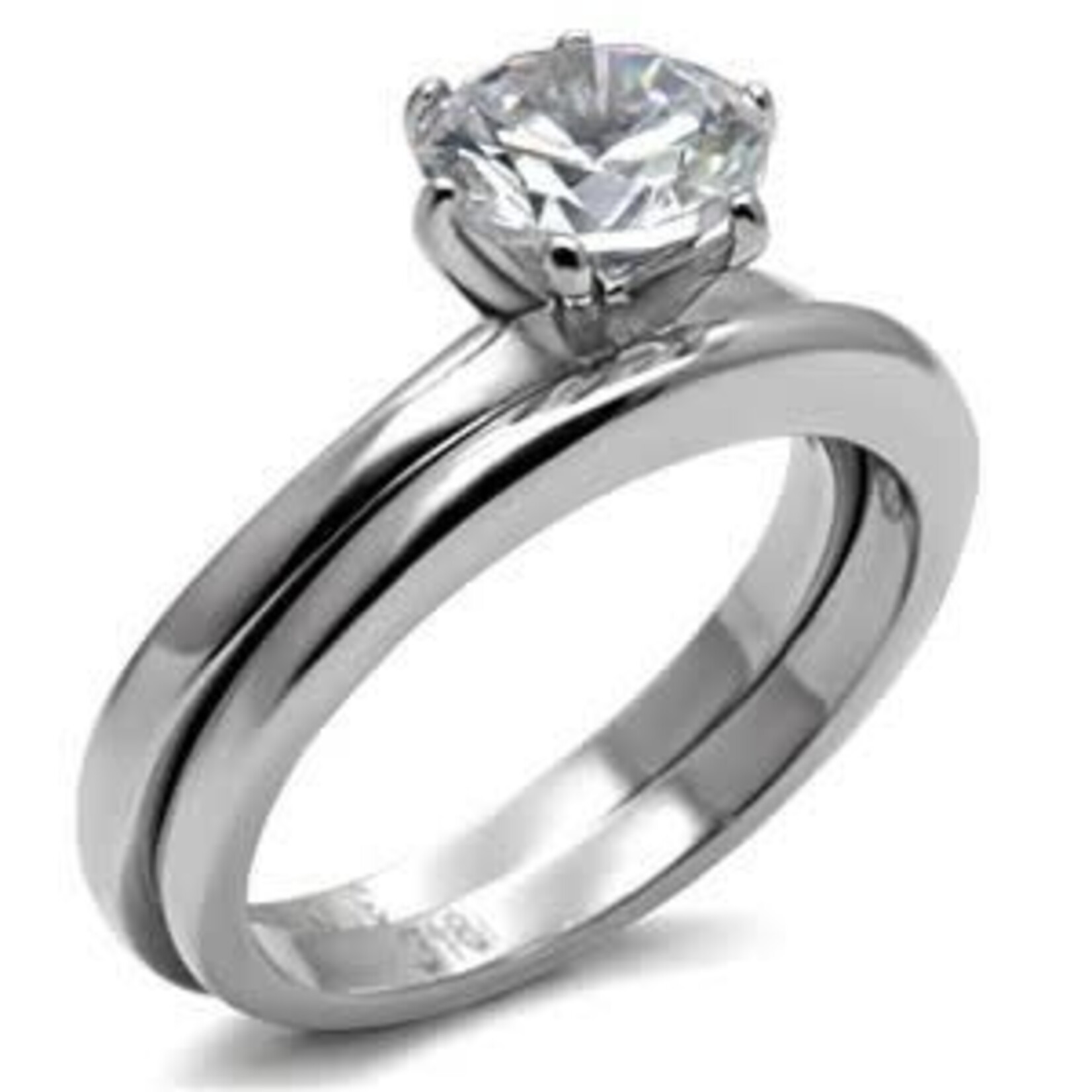 ROS Classic Solitaire Wedding Set