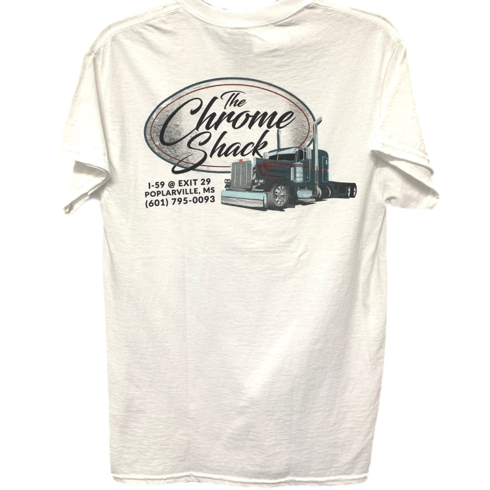 The Chrome Shack White Logo T-Shirt