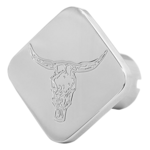 Bull Logo Square Knob