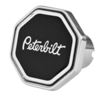 Peterbilt Logo Octagon Knob Metallic Black 195