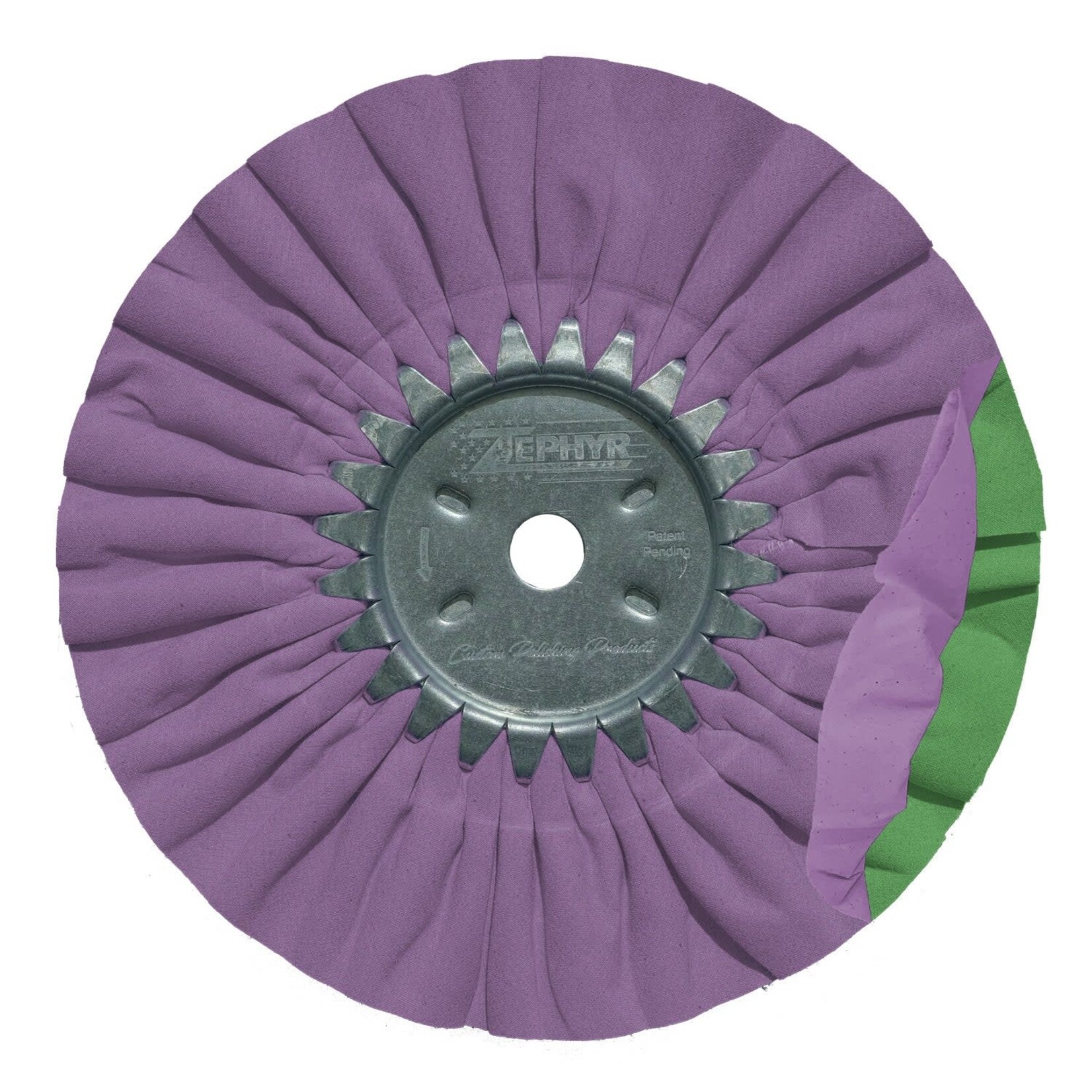 8" Purple/Green Smooth Cut Airway - Secondary Cut