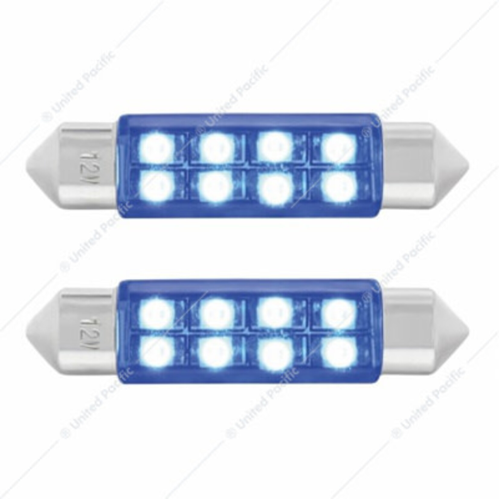 8 SMD High Power Micro LED 211-2 Light Bulb - Blue (2-Pack)