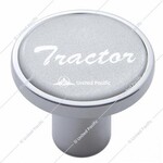 "Tractor" Air Valve Knob - Silver Glossy Sticker