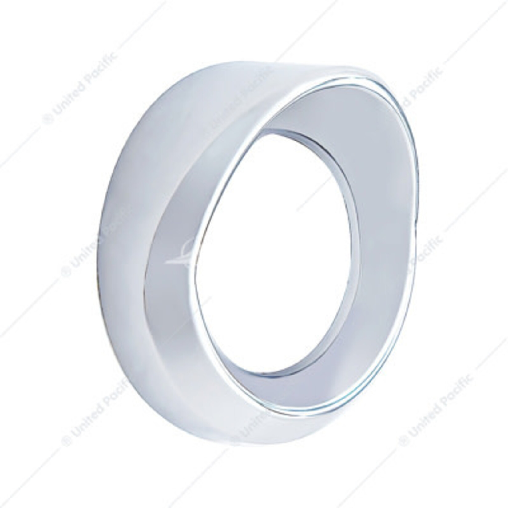 Chrome Plastic Small Gauge Bezel With Visor