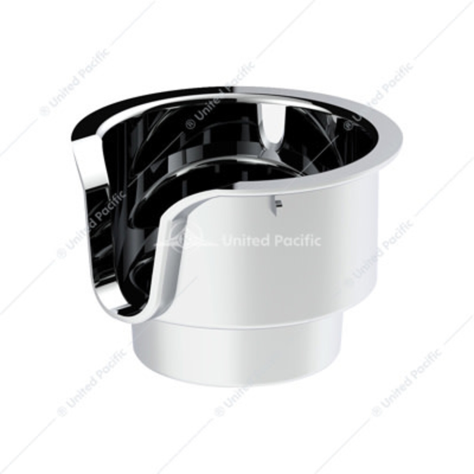 Chrome Cup Holder Insert For Peterbilt 379/378 (2001-2005) & Kenworth W900/T800/T600 (2002-2008)