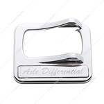 Chrome Plastic Rocker Switch Cover With Stainless Plaque For Peterbilt - Axle Differential
