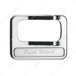Chrome Plastic Rocker Switch Cover With Stainless Plaque For Peterbilt - Fifth Wheel