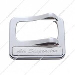 Chrome Plastic Rocker Switch Cover With Stainless Plaque For Peterbilt - Air Suspension