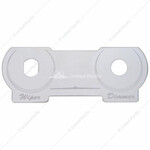 Stainless Steel Switch Name Plate For Peterbilt - Dimmer & Wiper