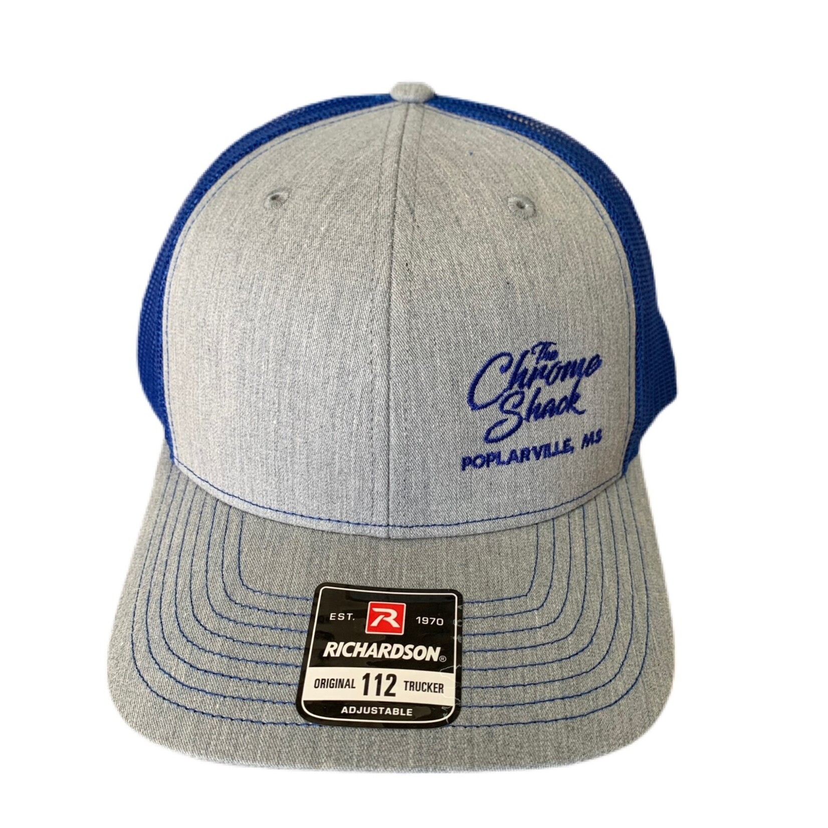 The Chrome Shack Hat - Heather Grey/Royal Blue