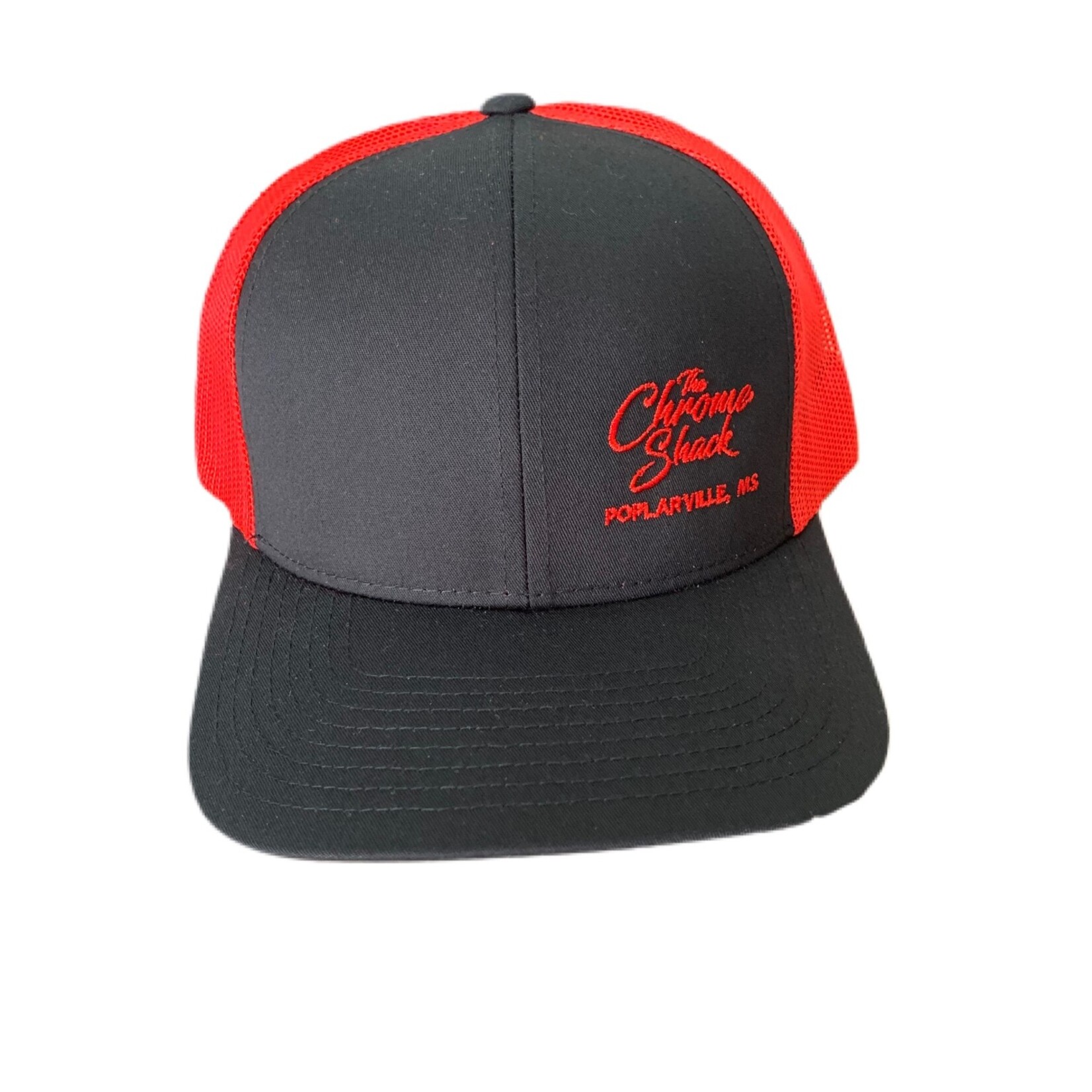 The Chrome Shack Hat - Black/Red