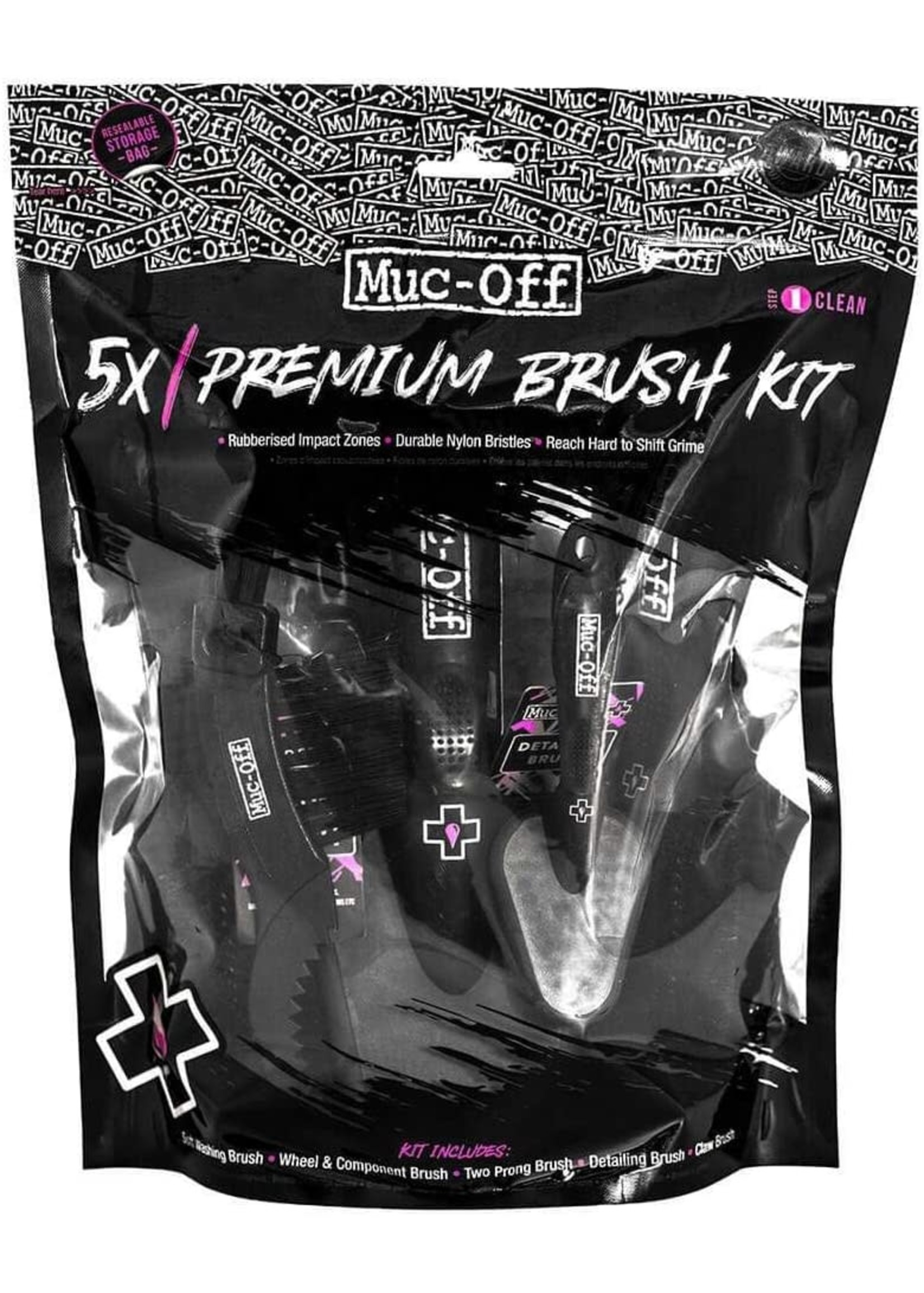 MUC-OFF MUC OFF MUC OFF 5x Premium Brush Kit