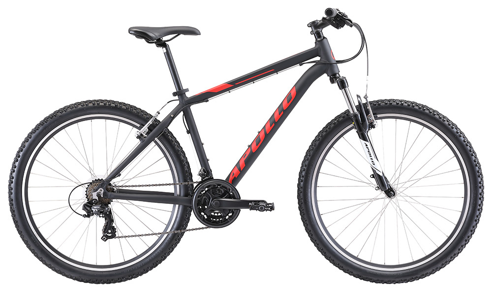 black apollo mountain bike
