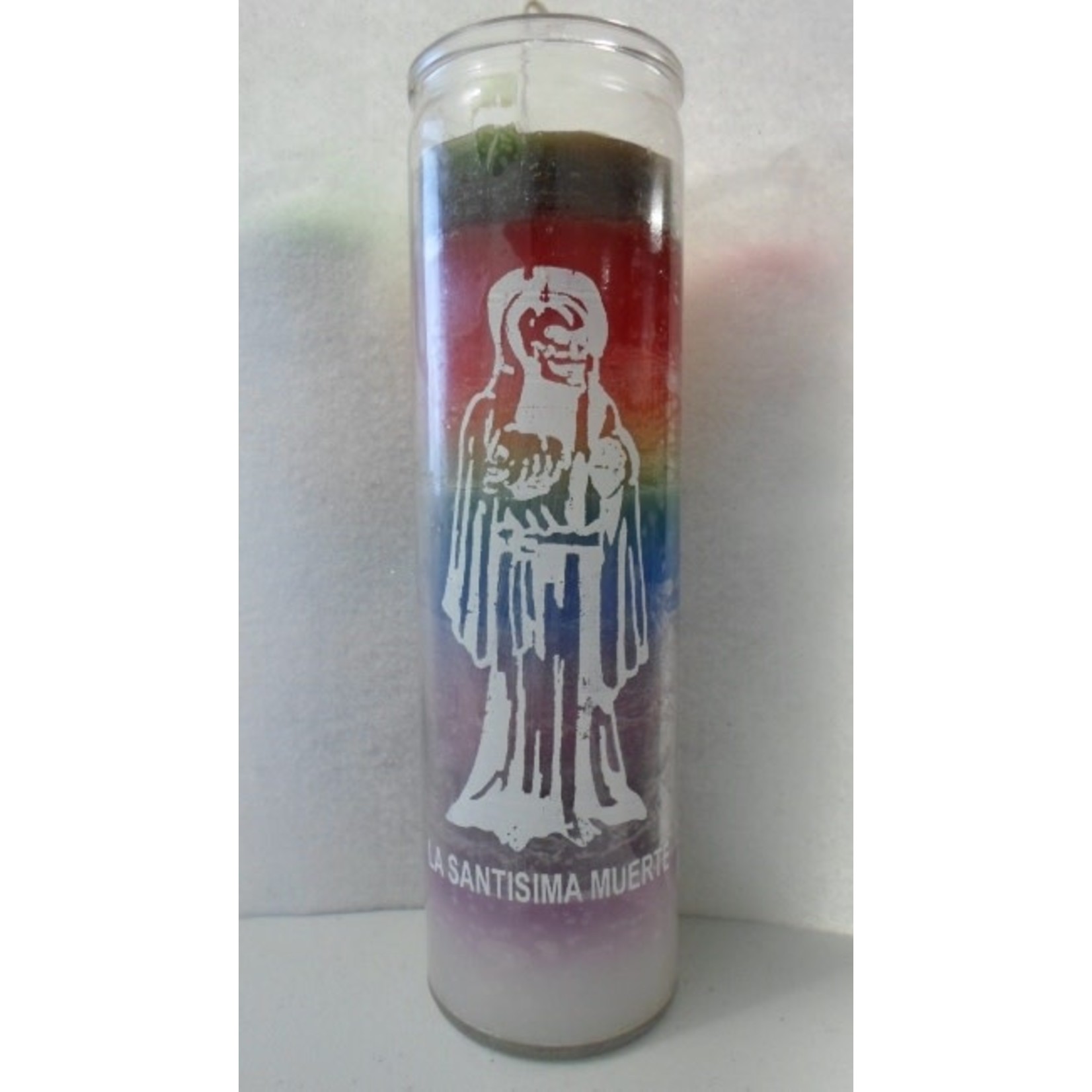 Vela Santa Muerte 7 Colores / Holy Death Candle 7 Colors