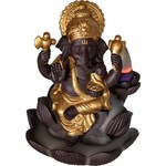 Ceramic Backflow Incense Burner - Meditating Ganesha