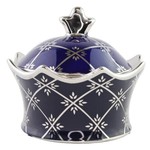 Soperitas De Corona Azul/ Blue Porcelain Crown Tureen 7in