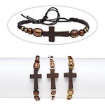 Bracelet Wood 6-8in Cross