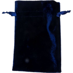 Bolsa de terciopelo sin forro 4x6 - Azul marino