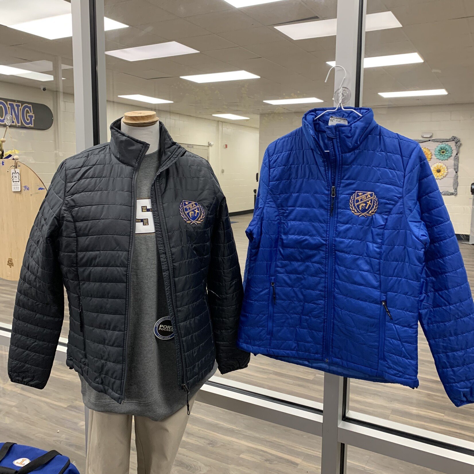 Puffer Jacket Charcoal 2X Crest Ladies
