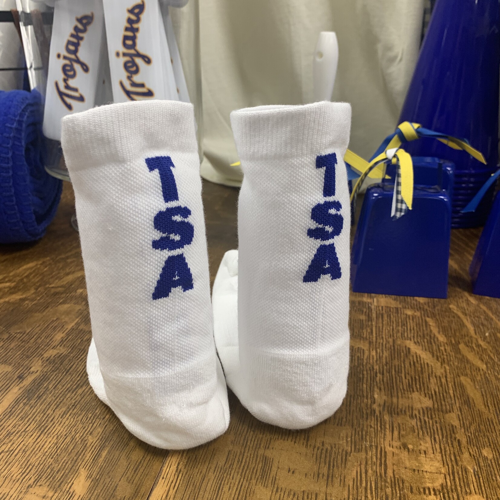 White TSA Socks
