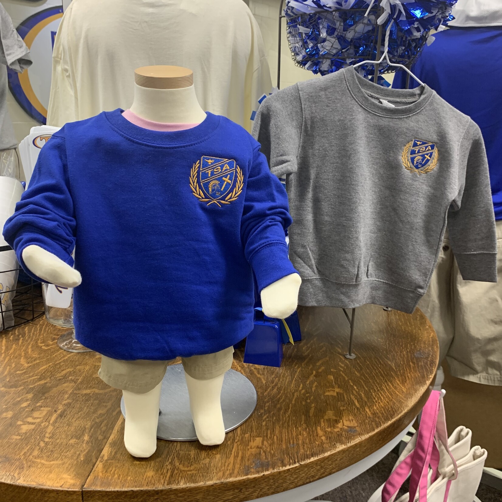 Rabbit Skins Crewneck Sweatshirt w/ Crest (Chapel Approved)