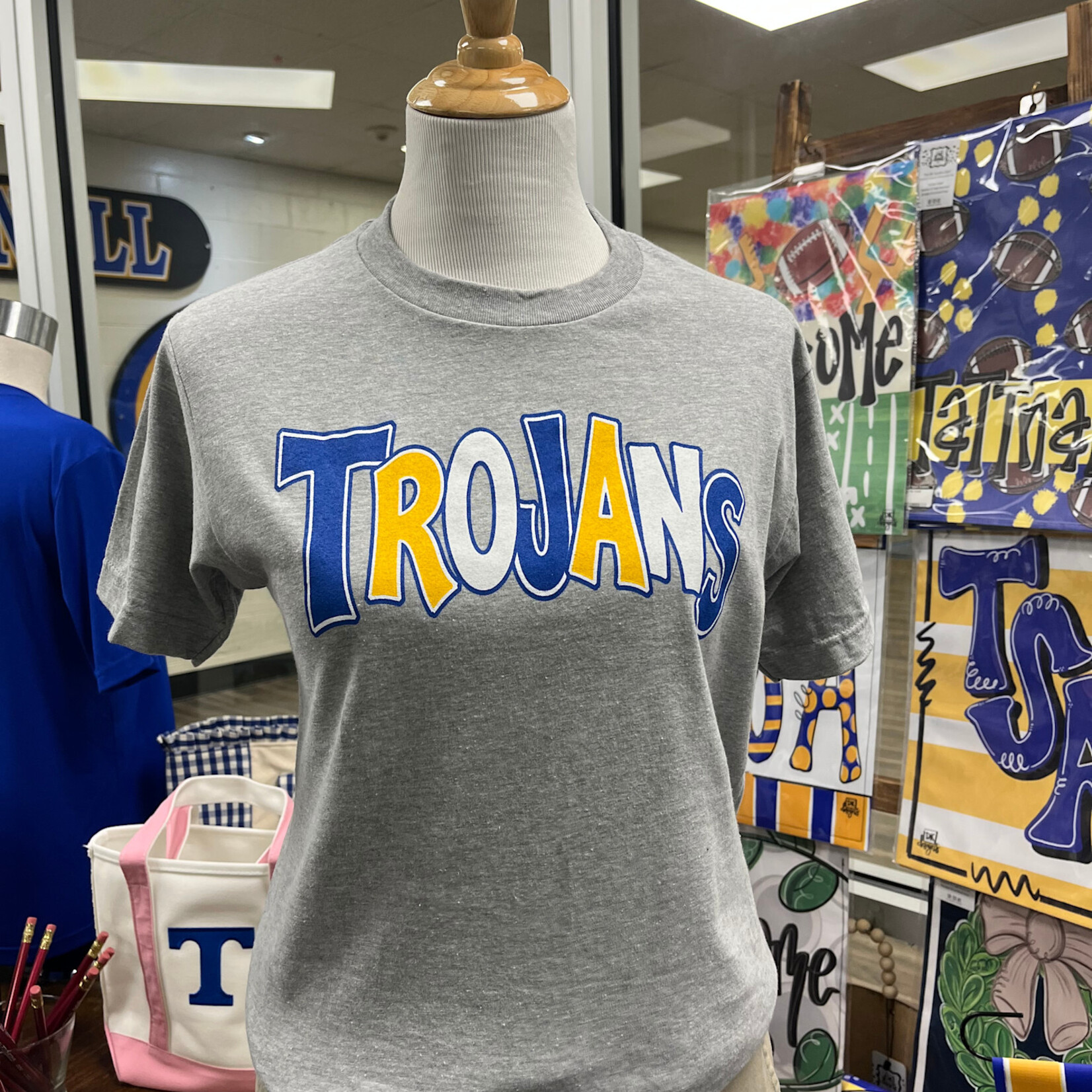 Tultex Trojans Grey