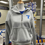 Grey Half Zip Fleece w/ Hood