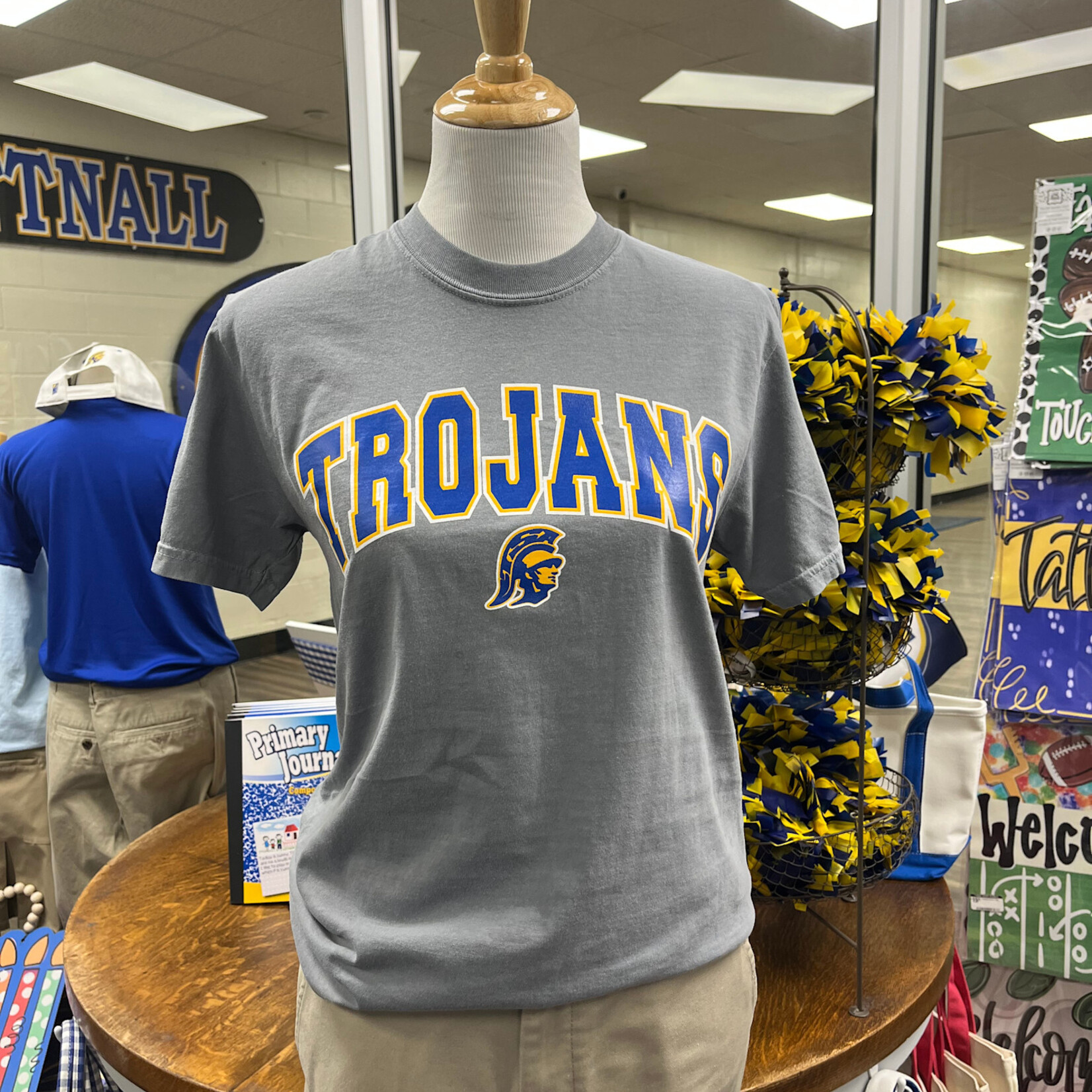 Comfort Colors Trojans arched Trojan Head