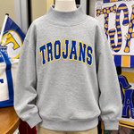 Mock Neck  Grey Sweatshirt
