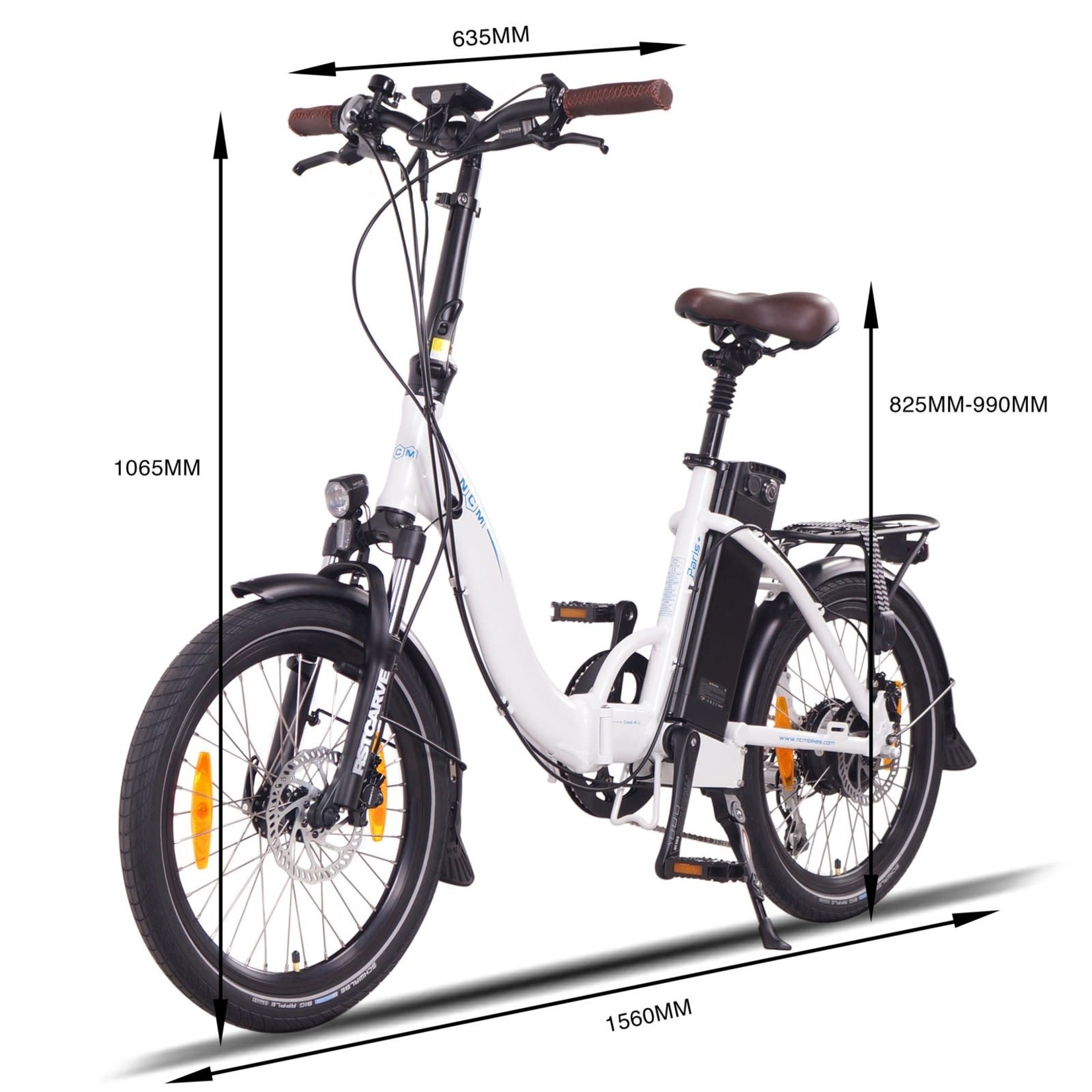 NCM NCM Paris Plus Folding Electric Bike