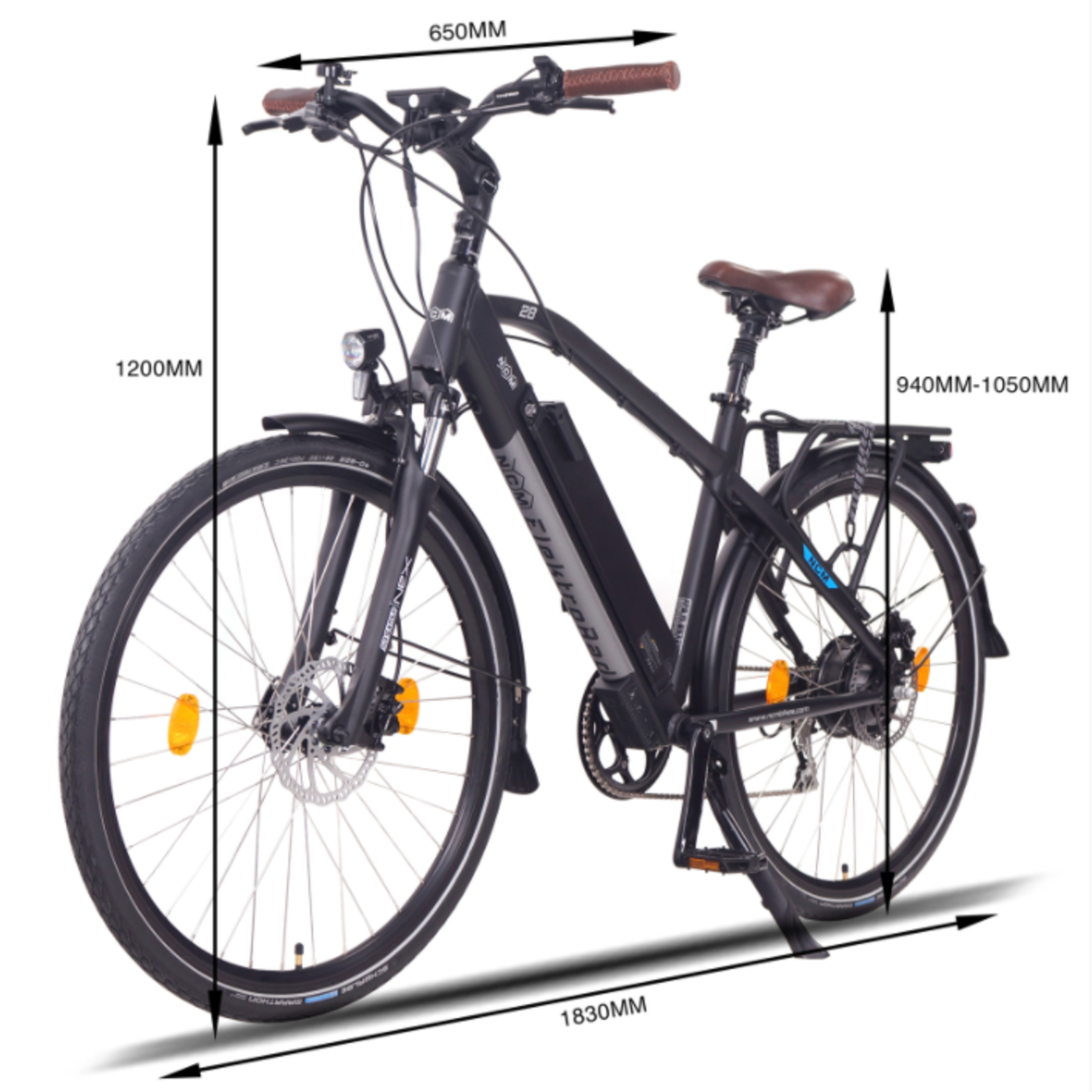 NCM NCM Venice Plus City Trekking Electric Bike 500W 16Ah