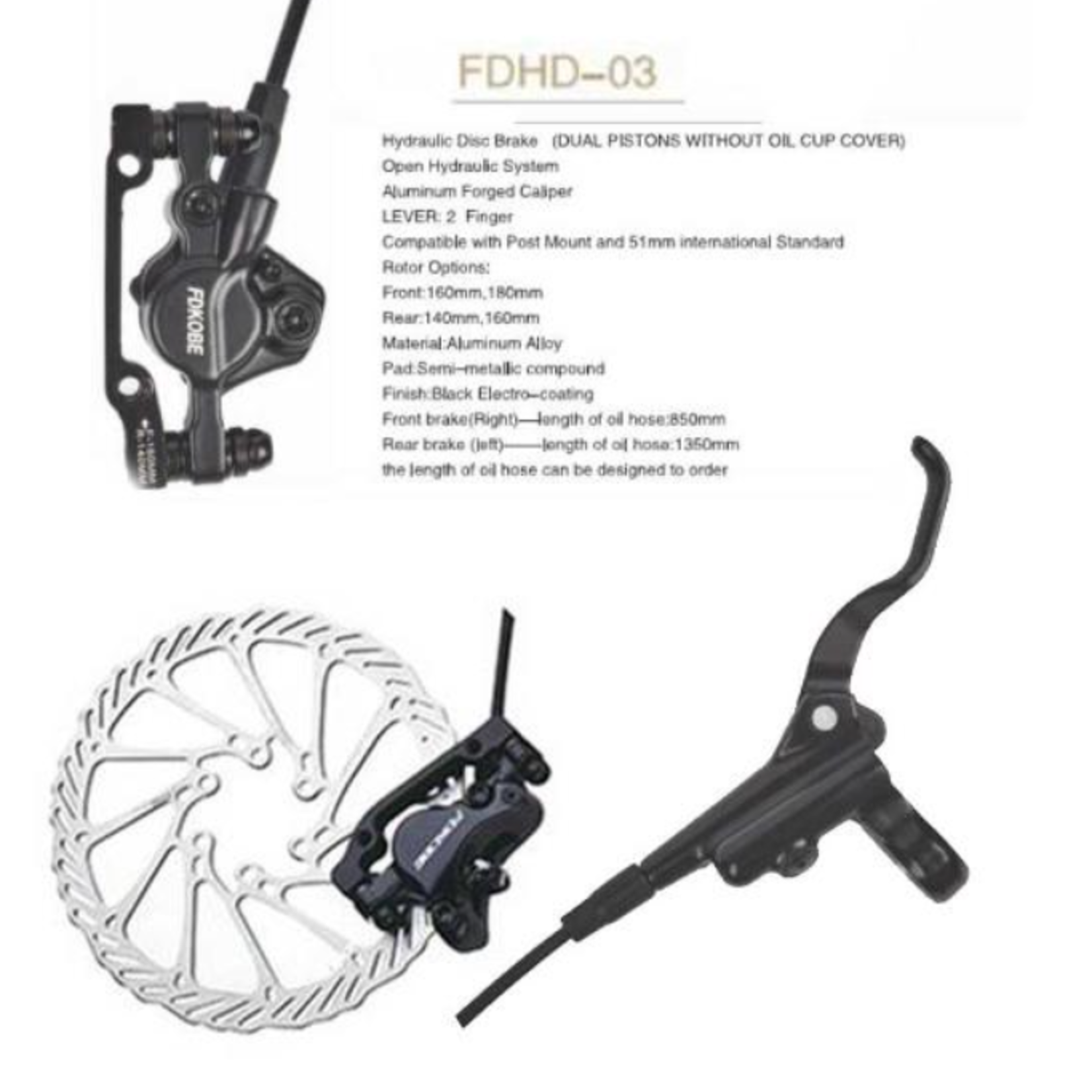 FDK Hydro Brake Set FRONT100